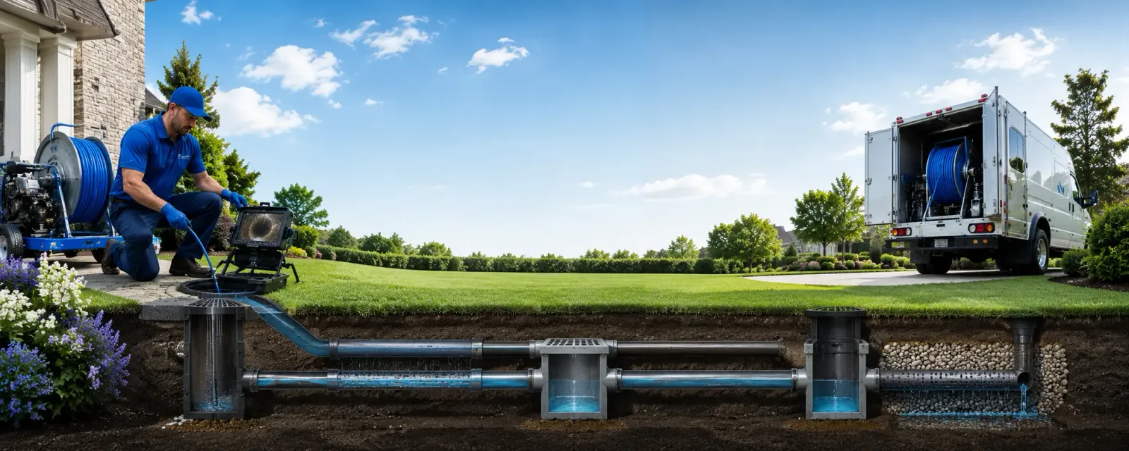 Outdoor drain cleaning information for Penhook, VA